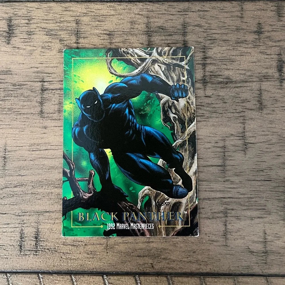 1992 Skybox Marvel Masterpieces Black Panther #4 Trading Card